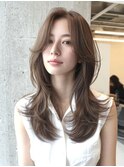 くびれハイレイヤーデザインカラー、フェイスフレーミング