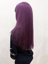 ロックス バイ マグ 松本(rocks BY MAG)&nbsp;ブリーチカラーハイトーンラベンダーピンク韓国風ヘアロング