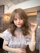 ラビス(Lovis) ミルクブラウン/ダークパープル/ナチュラルショート/夏