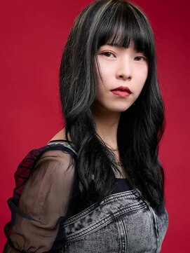 アンアタッシュ(UNE ATTACHE) Garnet Bloom｜2026秋冬の艶黒髪×ぱっつん前髪×くびれヘア