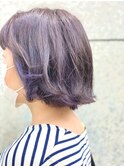【Noci】インナーカラー×ボブ×青紫