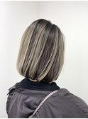 コントラストハイライト×ボブ