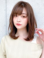 アグノス 青山(Agnos) ワンカール レイヤー ベビーバング ショコラベージュ