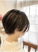 斜めバング/グレージュカラー/シルキーベージュ/吉祥寺