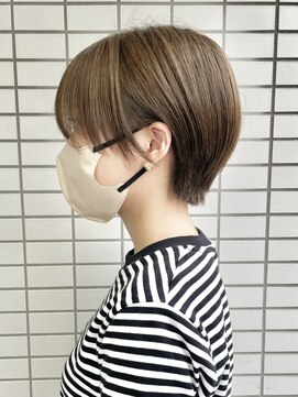 ジェムヘアスタジオ 湘南平塚南口店(Gem Hair Studio) Gem Hair Studio 姉崎　ハンサムショート/アッシュベージュ