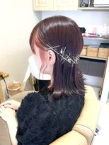 エマヘアープラス 下郡店(Emma Hair plus)&nbsp;ピンクインナーカラー×お呼ばれヘアアレンジ