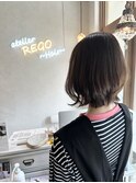 【ふんわり外ハネデザイン×オリーブグレージュで素敵に☆☆☆】