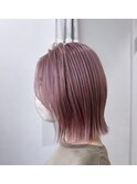 色落ちも可愛いピンクベージュ