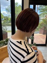 カノア(KANOA)&nbsp;ミニマムショートボブ×オレンジブラウン