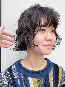 カフ(CAF) 【CAF 照下　ミニボブパーマ】