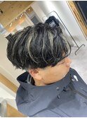 メッシュキャップハイライト ニュアンスパーマ