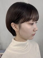 ショート/ショートボブ/前髪カット/ベージュカラー/池袋