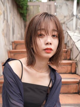 ニコ トウキョウ 渋谷(nico TOKYO) ミディアムレイヤーカットボブウルフ/10代20代/インナーカラー