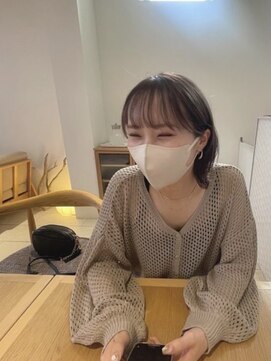 ラテ(latte) ショート×ワイドバング