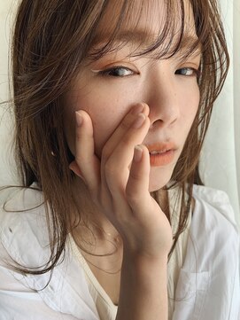 ゴウトゥデイ 名古屋店(GO TODAY) シースルーバング×夏ベージュ