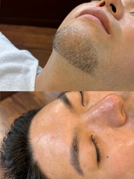 プレジールバーバー(Plaisir BARBER)の写真/メンズの印象を大きく左右する髭ケアや眉カット、シェービングはプロにお任せ！清潔感ある爽やかスタイルに