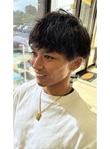 ブラウンマッシュへア