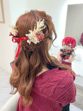ヘアーメイクサロンアール(hair make salon R) ハーフアップ