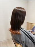 【sida 池村】20代30代裾カラーオレンジブラウン