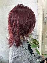 ダンク(DUNK)&nbsp;ショートレイヤー×ワインレッド