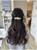 【キッズヘアアレンジ】ハーフアップ