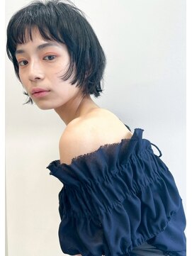 ゴブンノロク(GOBUN NO ROKU) 20代30代大人可愛いアッシュベージュくびれボブ耳掛け透明感