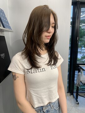 ペレ アネックス 大阪梅田茶屋町店(PELE ANNEX) くびれヘア/アプリコットオレンジ/ハイライトカラー/梅田