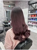 イメチェン/レッドブラウン/フルバング/似合わせカット/本厚木駅