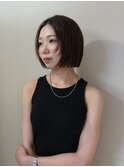 切りっぱなしボブ/レイヤーボブ/顔まわりレイヤー
