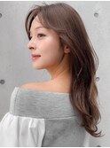愛されサイドバングこなれヘア艶感暗めカラー美髪#526f0902