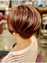 サーティエイト(38) 丸みマッシュショート/ハンサムショート/カット/ボブ/元町/50代/