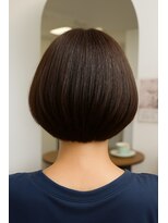 カットサロン ウシジマ(CUT SALON USHIJIMA)&nbsp;【暗めカラーグランマッシュフェイスフレミング耳掛けミニボブ】