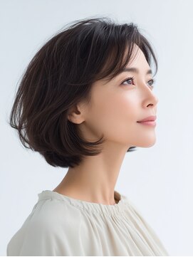 クラゲヘアー/小顔/ココアベージュ/オリーブグレー/川西