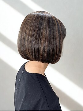 フェイス 石川町 (FACE) 丸みボブミニボブアンブレラカラー切りっぱなしボブ