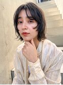 人気　ぷつっと顔まわりレイヤーミディアム。