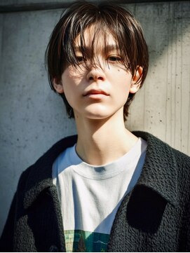 アンドレイ 表参道(andrey) MEN’S HAIR/サーフカール/刈り上げセンターパート/表参道