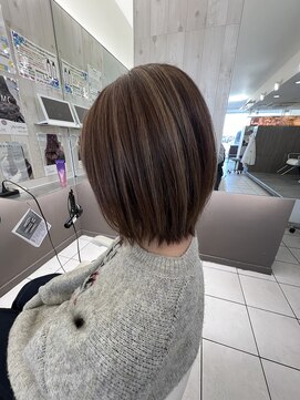 プロデュース 陽光台店(Produce) 白髪ぼかしハイライト×大人ショート