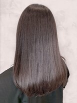 ルノヘアー(Lunohair) ツヤ感UP◎グレージュ×髪質改善ストレート/艶カラー/透明感