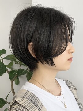 エリマ 調布(elima) 丸みショートボブ20代30代40代イルミナカラーアッシュブラウン