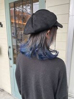 ラピッツヘアデザイン(la Pitt's hair design) インディゴブルー☆裾カラー