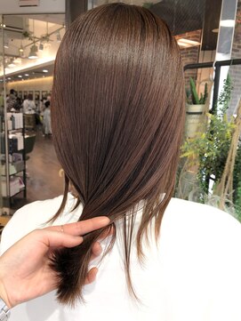 ヘアーアンドメイク ビス(HAIR&MAKE bis) 髪質改善トリートメント×ブリーチなしベージュブラウン