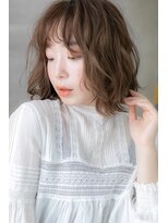 カバーヘア ブリス 北浦和(COVER HAIR bliss)&nbsp;暖色系カラーくせ毛風小顔大人ボブパーマ303Y北浦和20代30代40代