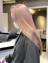 ベレーザ 渋谷(BELEZA)&nbsp;ba75ニュアンスカラーミルクティープラチナベージュ内巻きカール