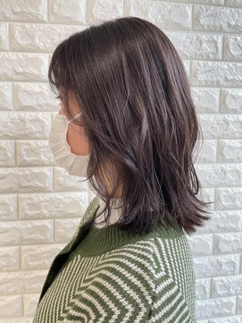 クイントネオリーブ 自由が丘正面口店(quint:neolive) lavender brown × ボブ