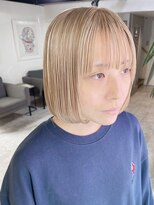 ロナ 岡崎竜美丘店(RONA)&nbsp;抜きっぱなしブリーチボブ