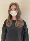 福井 ブリーチカラー ハイトーンカラー ミルクティーベージュ