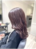 レイヤーロング韓国ヘアラベンダーベージュくびレイヤー★TARO