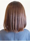 20代30代40代大人可愛い髪質改善カラー肩ラインミディアムボブ