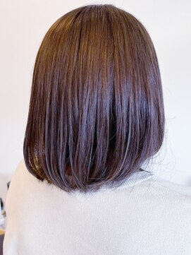 レポヘアー(Repos hair) 20代30代40代髪質改善カラーナチュラルボブショコラアッシュ艶感