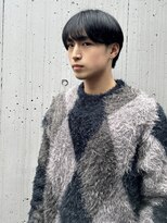 チャンチ(chanch)&nbsp;シースルーマッシュ/韓国ヘア/メンズカット/黒髪マッシュ/中性的